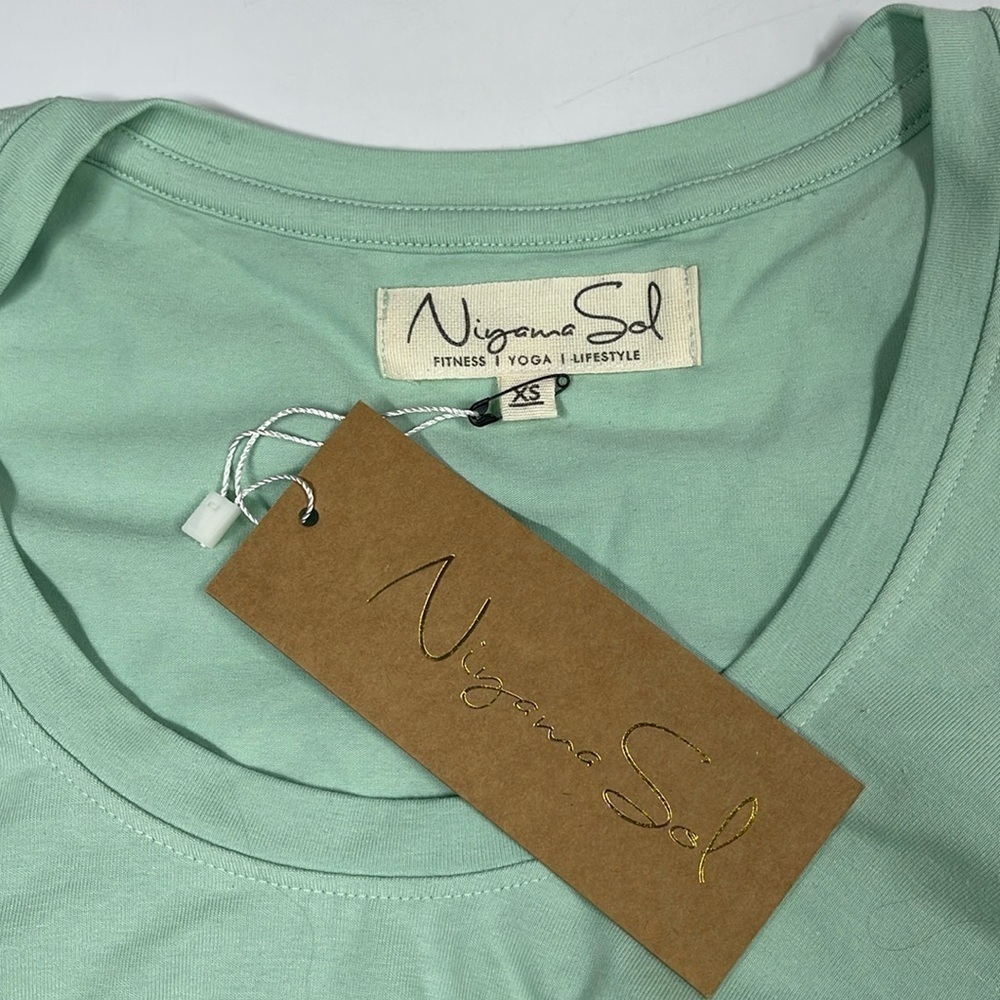 NWT Niyama Sol Mint Green Sleeveless Tie Tank Womens XS - Picture 4 of 7